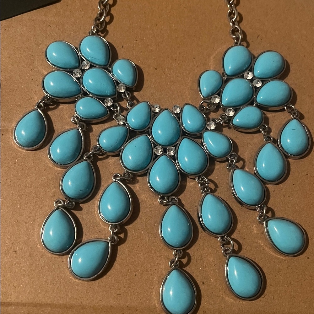 Turquoise Statement Necklace - Picture 2 of 5